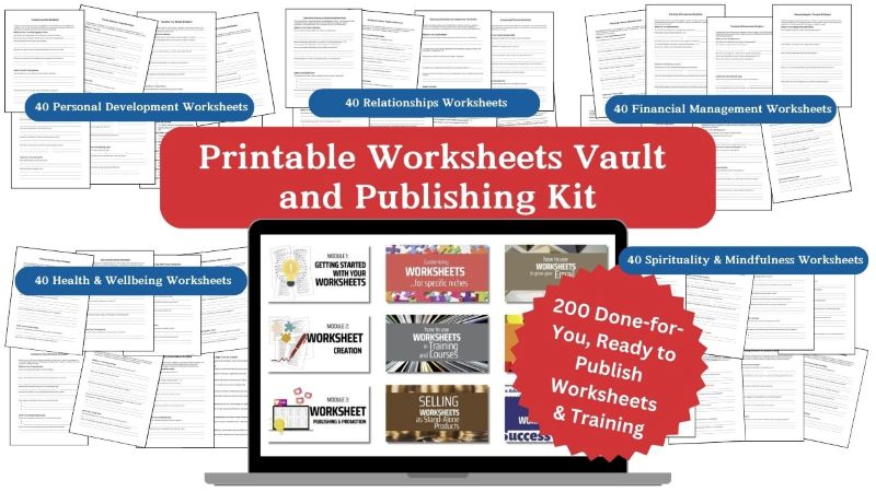 Printable Worksheets Vault And Publishing Kit Review