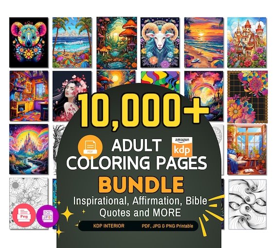 KDP Interior Ultimate Coloring Pages Mega Collection