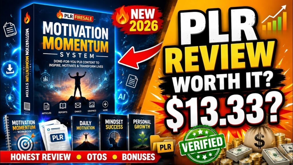 (PLR Firesale) Motivation Momentum System Review