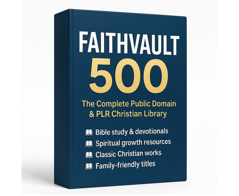 Bible Study Vault W/ Unrestricted PLR Review