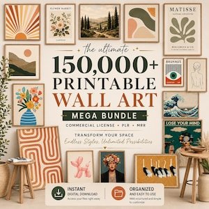 306 Botanical Watercolor Wall Art Prompts